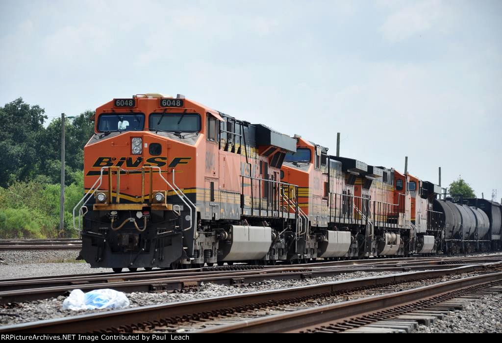 Tied down westbound manifest waits in the yard